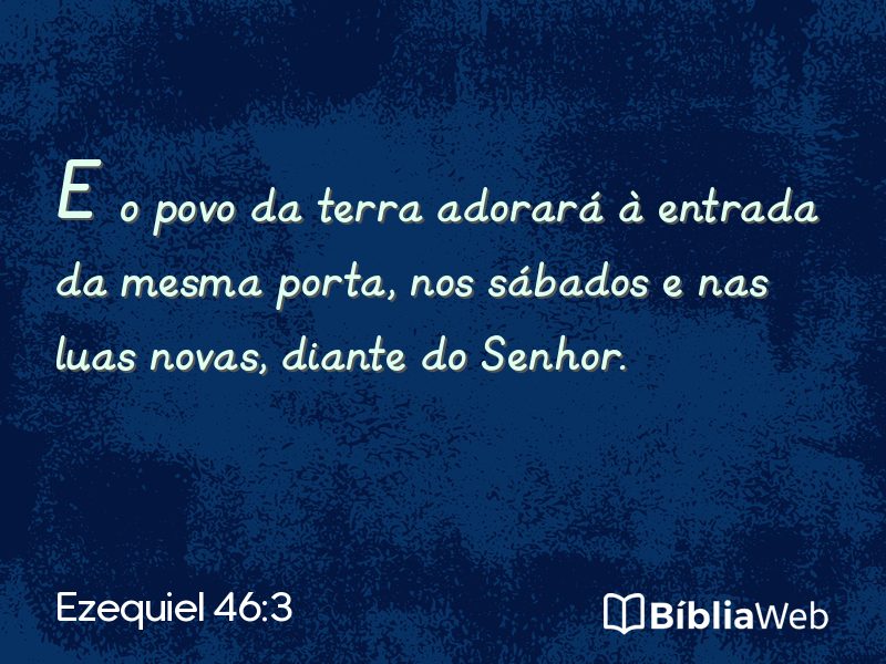 Ezequiel 46:3 em imagem para compartilhar