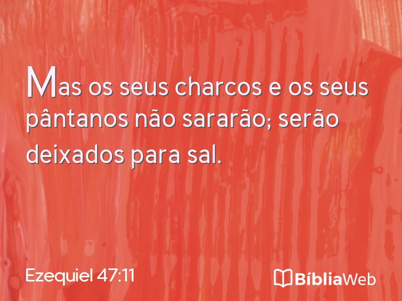 Ezequiel 47:11 em imagem para compartilhar