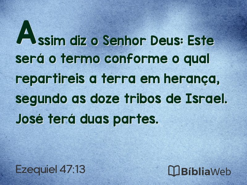 Ezequiel 47:13 em imagem para compartilhar