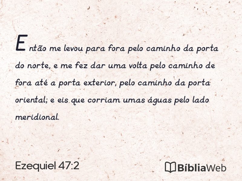 Ezequiel 47:2 em imagem para compartilhar