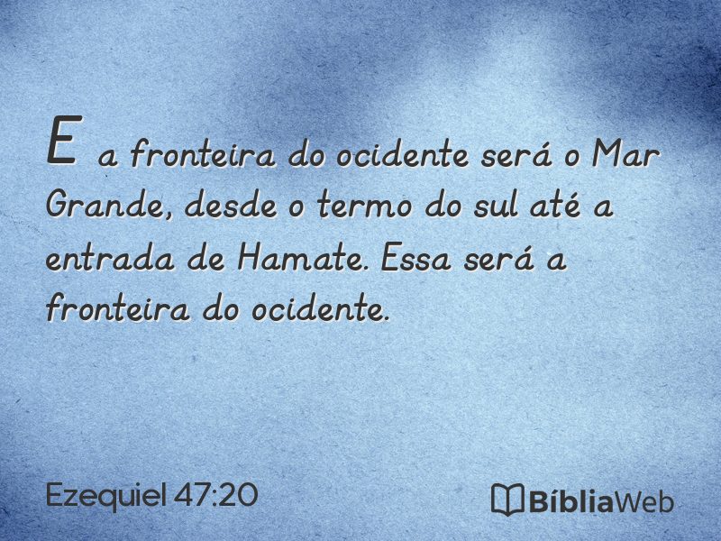 Ezequiel 47:20 em imagem para compartilhar
