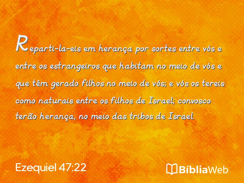Ezequiel 47:22 em imagem para compartilhar