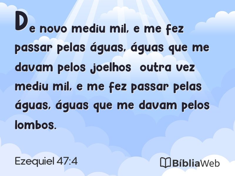 Ezequiel 47:4 em imagem para compartilhar