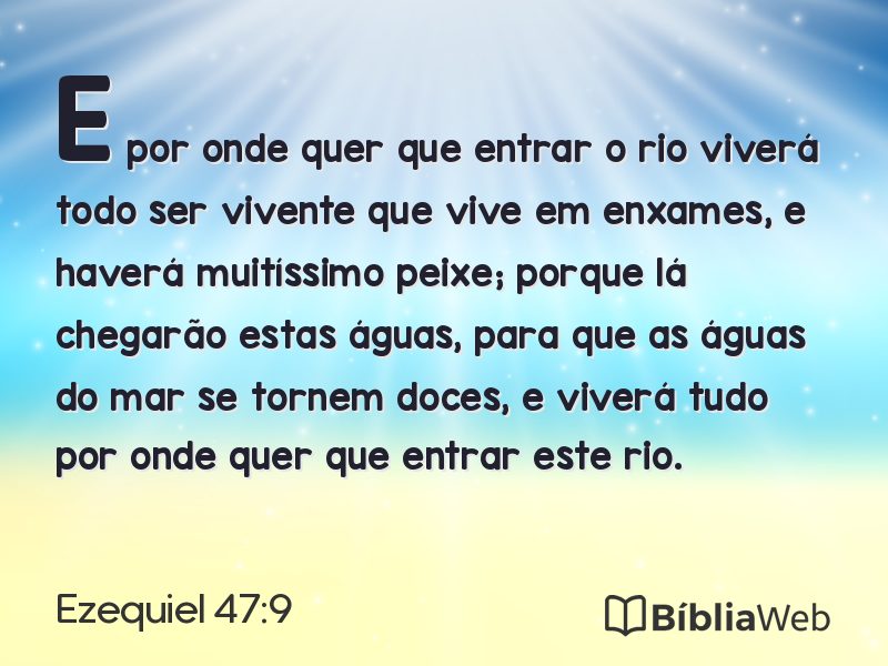 Ezequiel 47:9 em imagem para compartilhar
