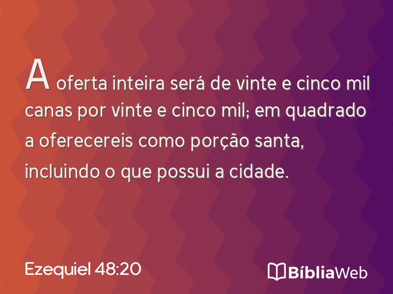 Ezequiel 48:20 em imagem para compartilhar