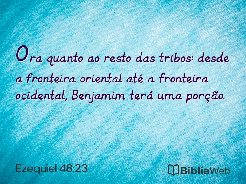 Ezequiel 48:23 em imagem para compartilhar