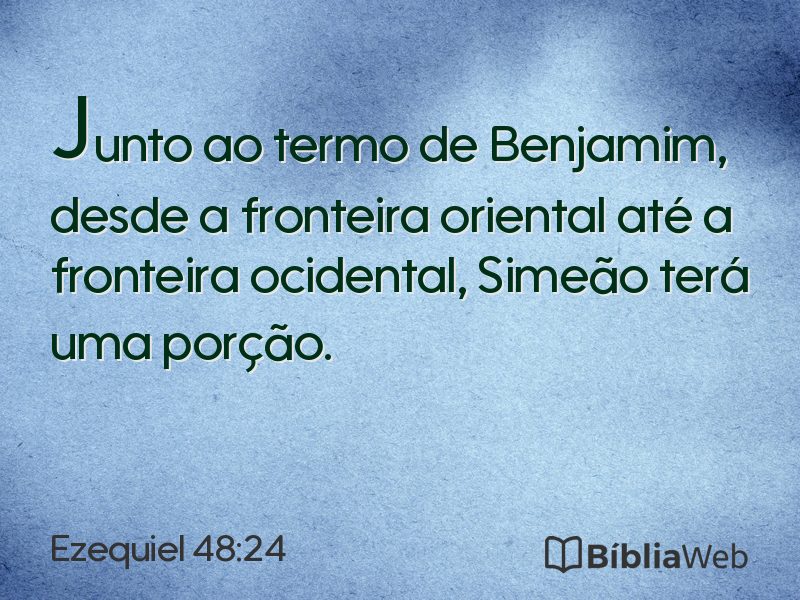 Ezequiel 48:24 em imagem para compartilhar