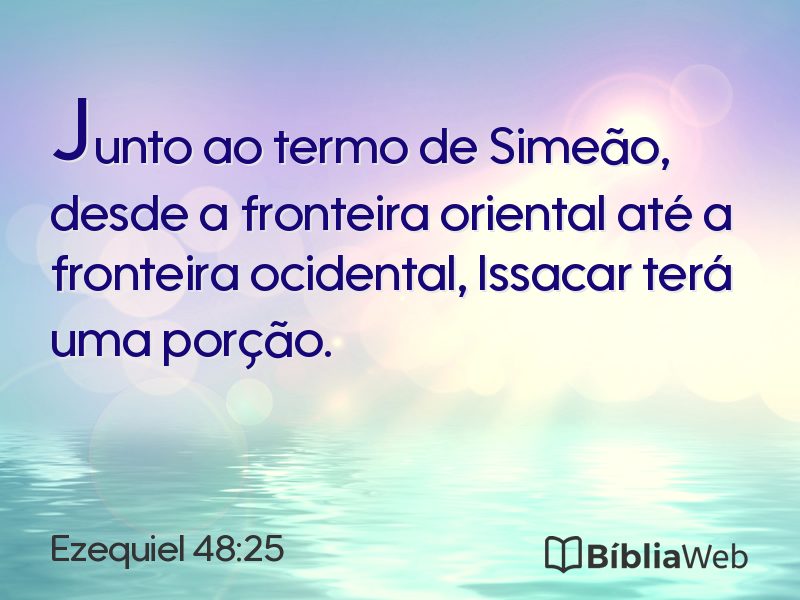 Ezequiel 48:25 em imagem para compartilhar