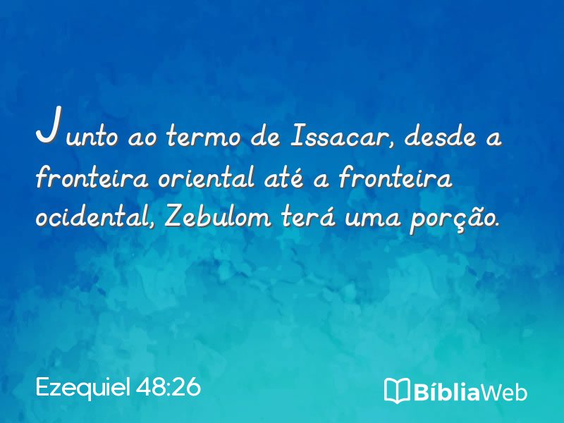 Ezequiel 48:26 em imagem para compartilhar