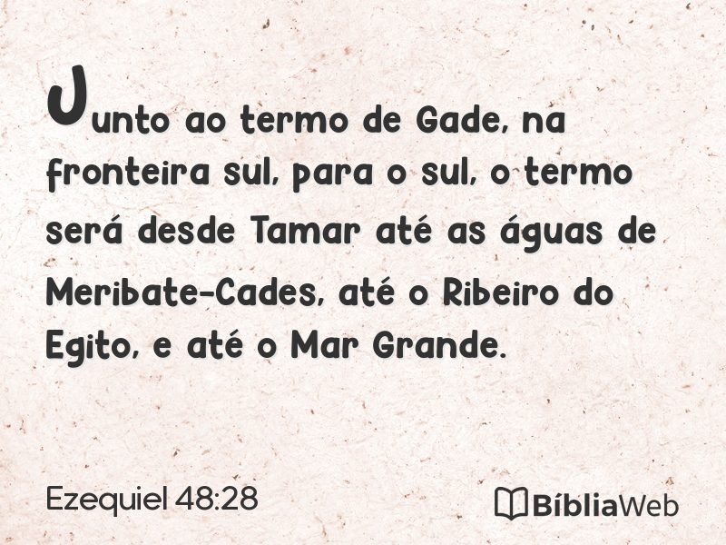 Ezequiel 48:28 em imagem para compartilhar