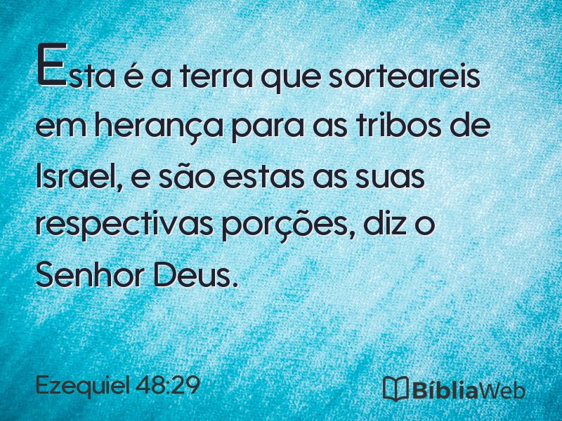 Ezequiel 48:29 em imagem para compartilhar