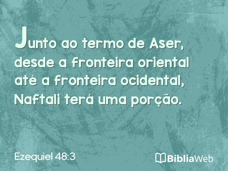 Ezequiel 48:3 em imagem para compartilhar