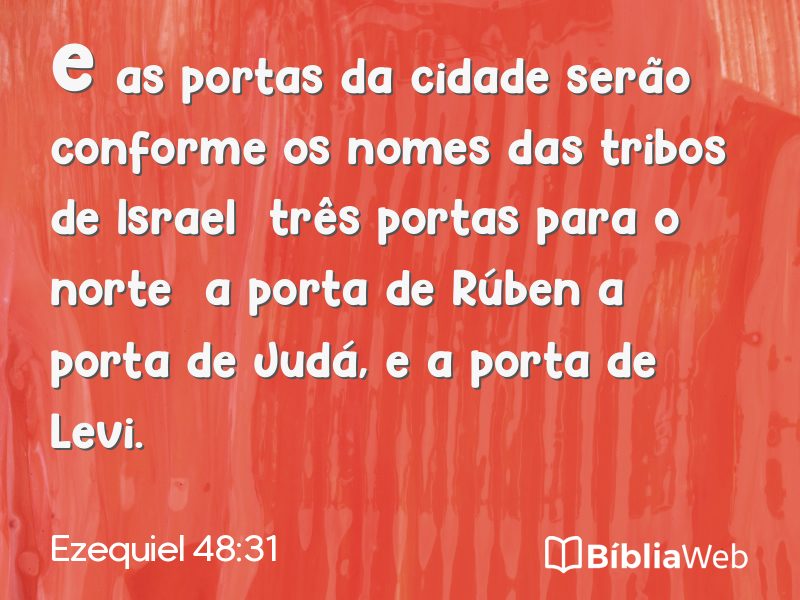 Ezequiel 48:31 em imagem para compartilhar