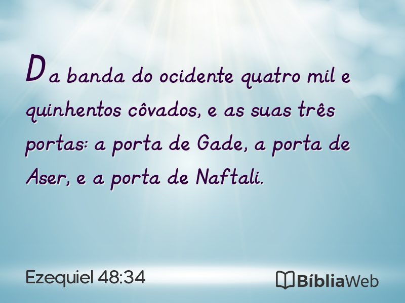 Ezequiel 48:34 em imagem para compartilhar