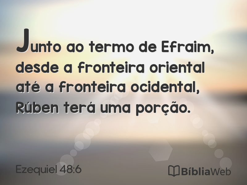 Ezequiel 48:6 em imagem para compartilhar
