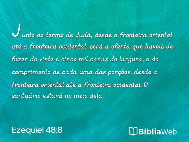 Ezequiel 48:8 em imagem para compartilhar