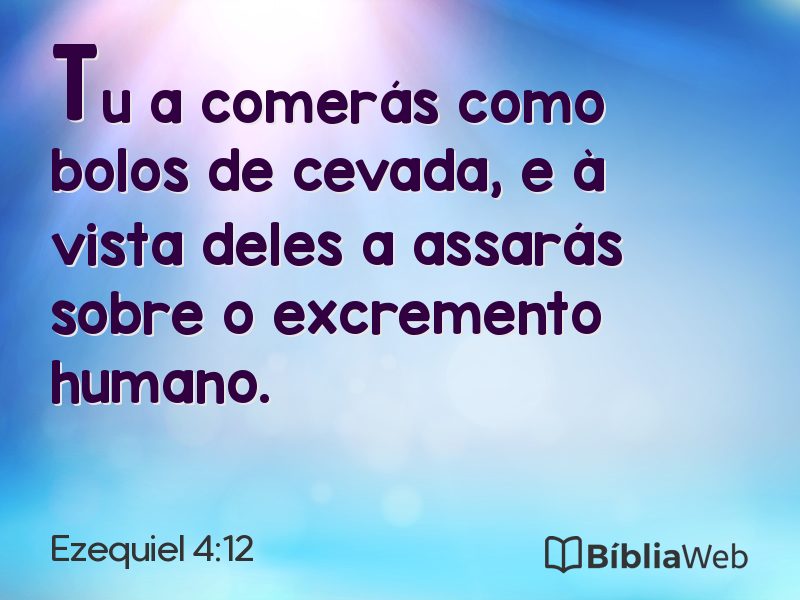 Ezequiel 4:12 em imagem para compartilhar