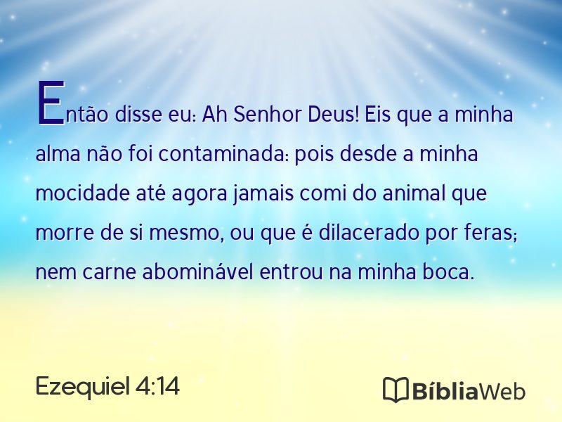 Ezequiel 4:14 em imagem para compartilhar