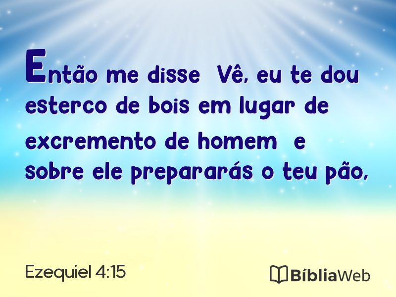 Ezequiel 4:15 em imagem para compartilhar