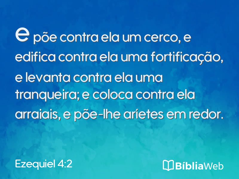 Ezequiel 4:2 em imagem para compartilhar