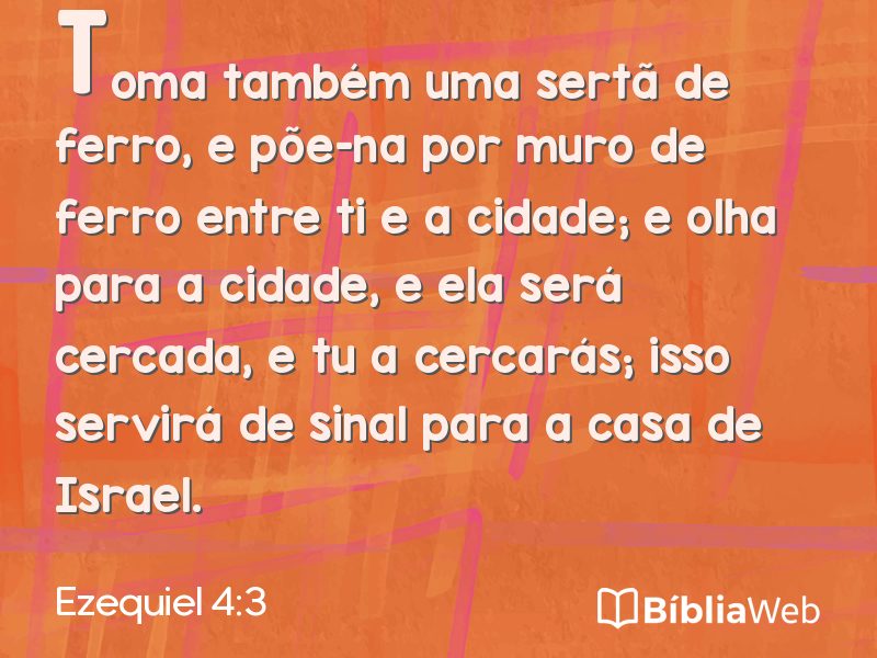 Ezequiel 4:3 em imagem para compartilhar
