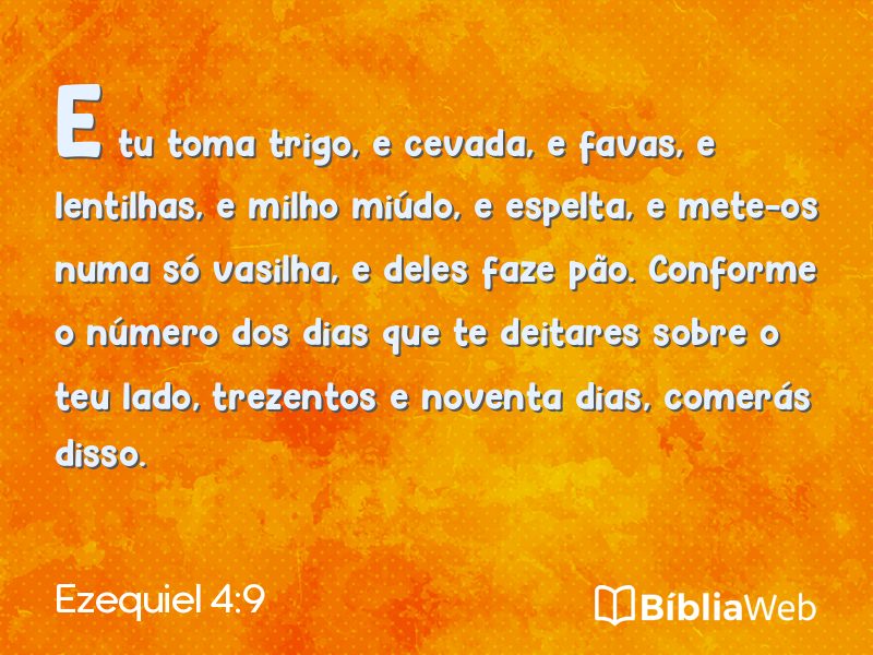 Ezequiel 4:9 em imagem para compartilhar