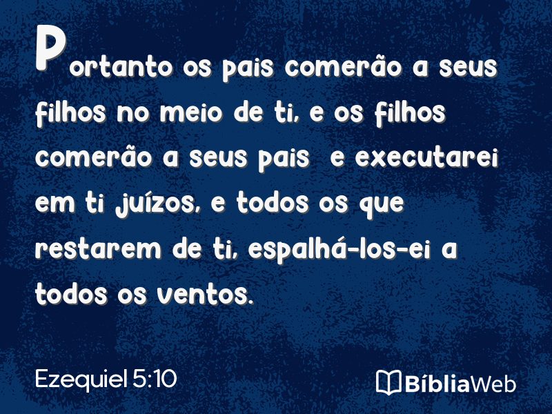 Ezequiel 5:10 em imagem para compartilhar