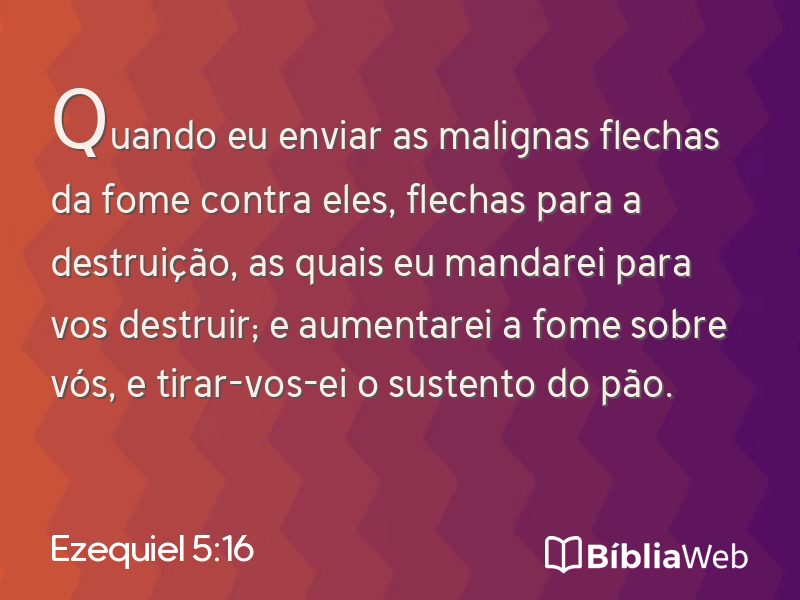 Ezequiel 5:16 em imagem para compartilhar
