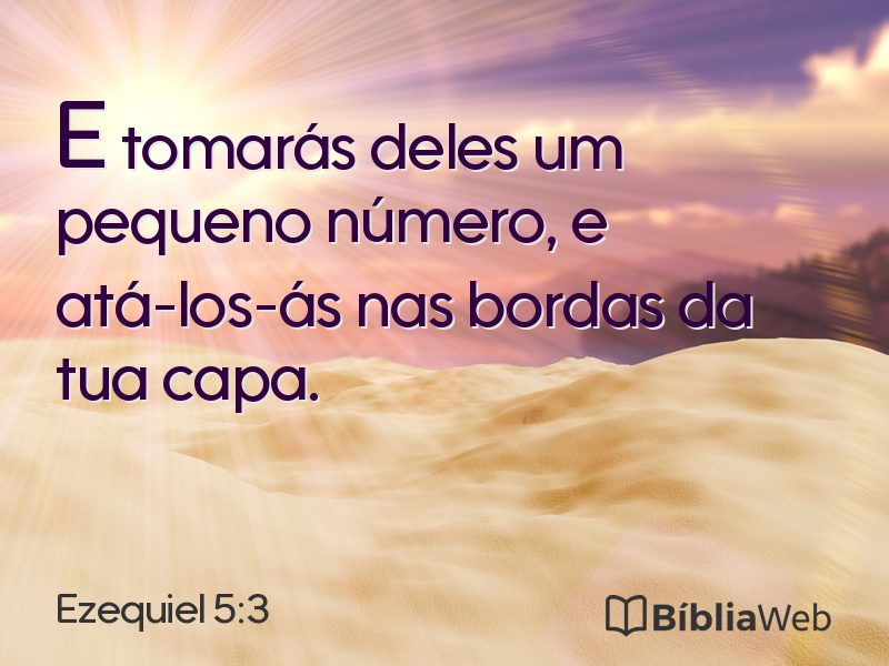 Ezequiel 5:3 em imagem para compartilhar