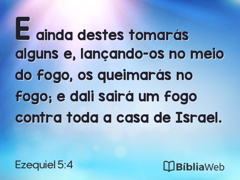Ezequiel 5:4 em imagem para compartilhar