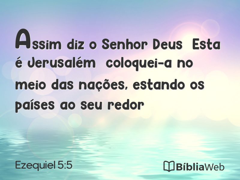 Ezequiel 5:5 em imagem para compartilhar