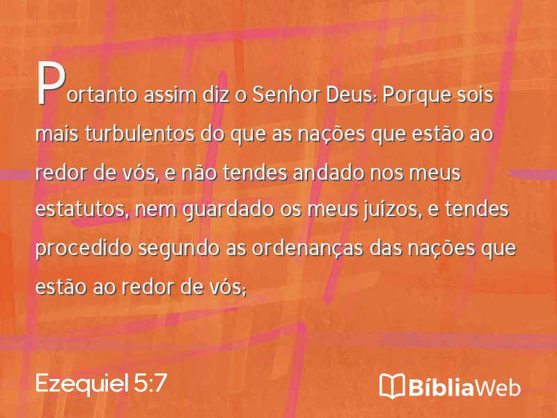 Ezequiel 5:7 em imagem para compartilhar