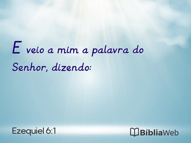 Ezequiel 6:1 em imagem para compartilhar