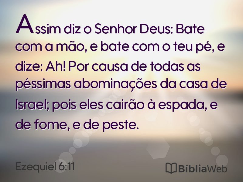 Ezequiel 6:11 em imagem para compartilhar
