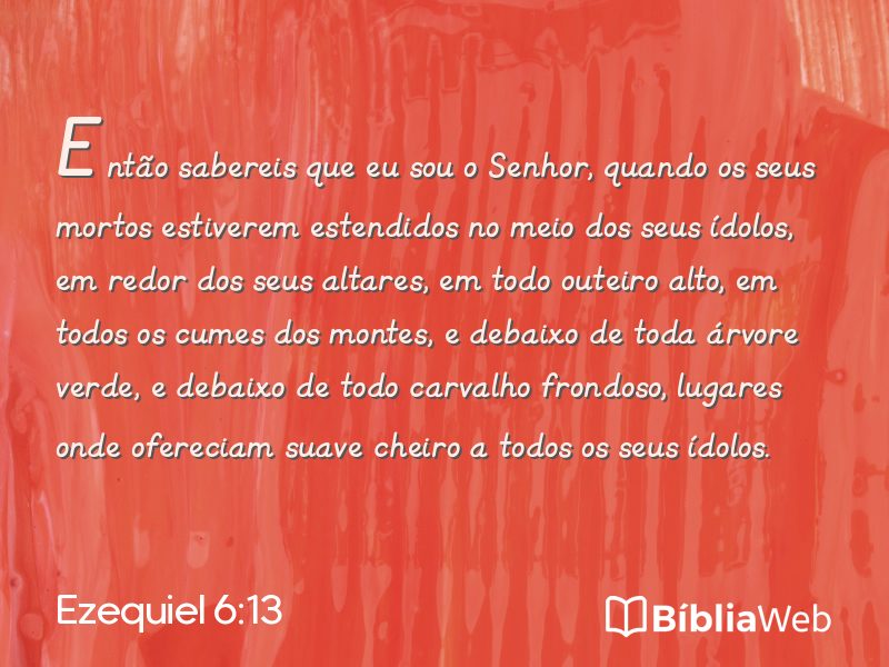 Ezequiel 6:13 em imagem para compartilhar