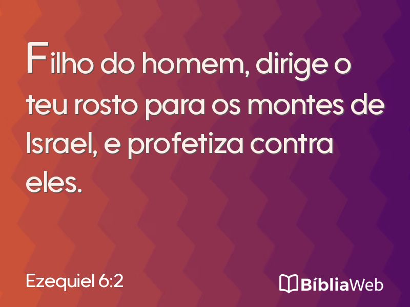 Ezequiel 6:2 em imagem para compartilhar