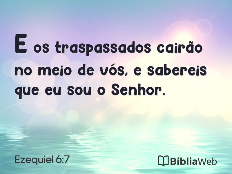 Ezequiel 6:7 em imagem para compartilhar
