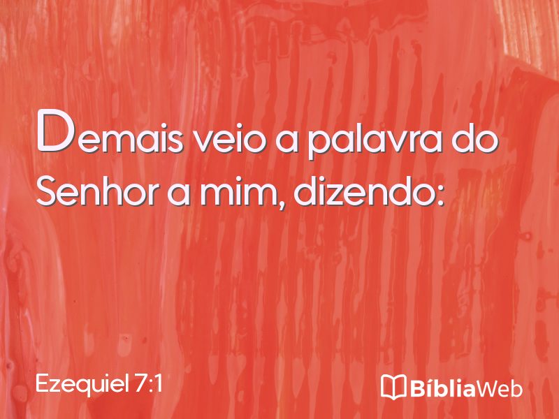 Ezequiel 7:1 em imagem para compartilhar