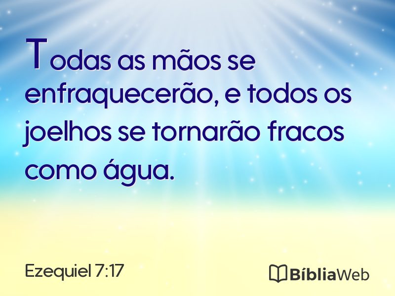 Ezequiel 7:17 em imagem para compartilhar
