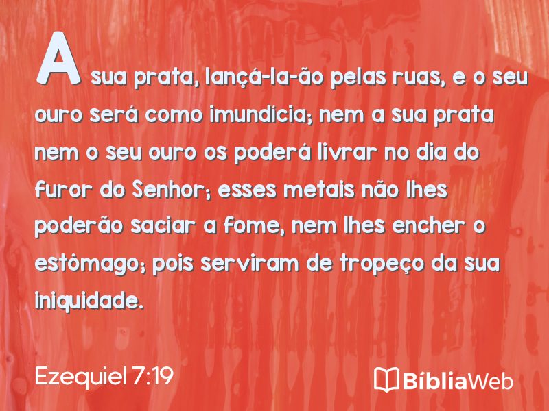 Ezequiel 7:19 em imagem para compartilhar