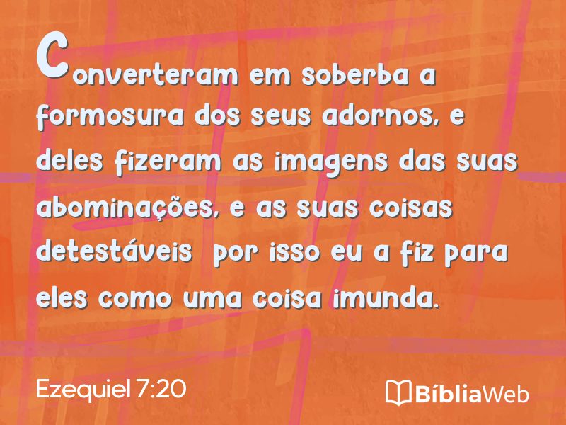 Ezequiel 7:20 em imagem para compartilhar