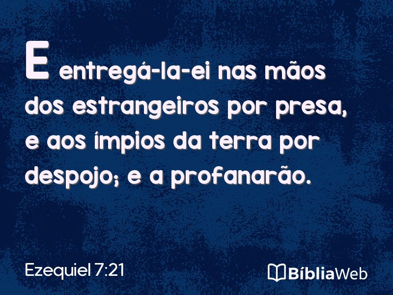 Ezequiel 7:21 em imagem para compartilhar