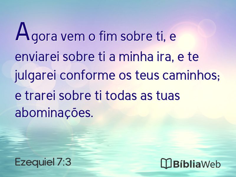 Ezequiel 7:3 em imagem para compartilhar