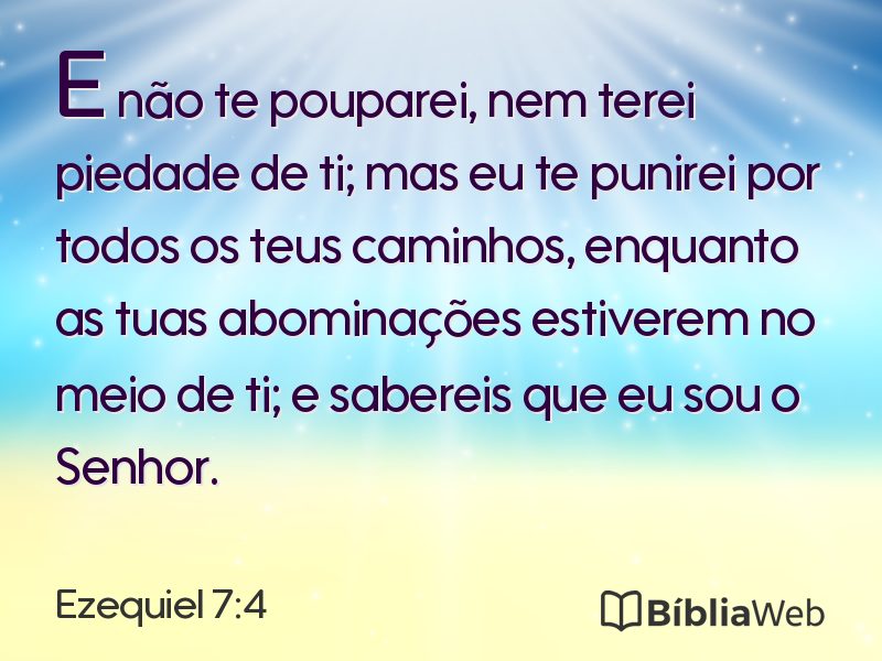 Ezequiel 7:4 em imagem para compartilhar