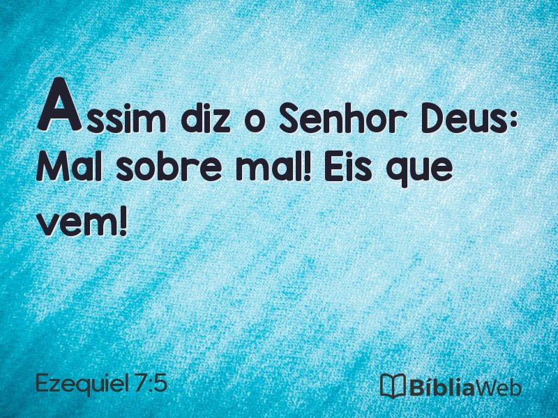 Ezequiel 7:5 em imagem para compartilhar