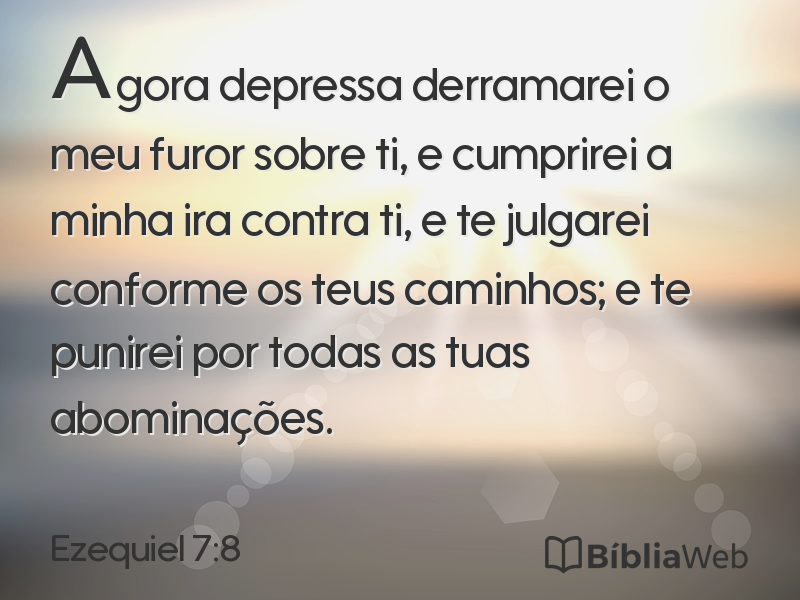 Ezequiel 7:8 em imagem para compartilhar