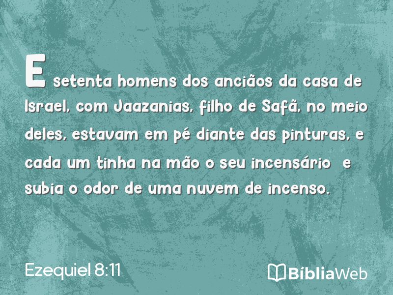 Ezequiel 8:11 em imagem para compartilhar