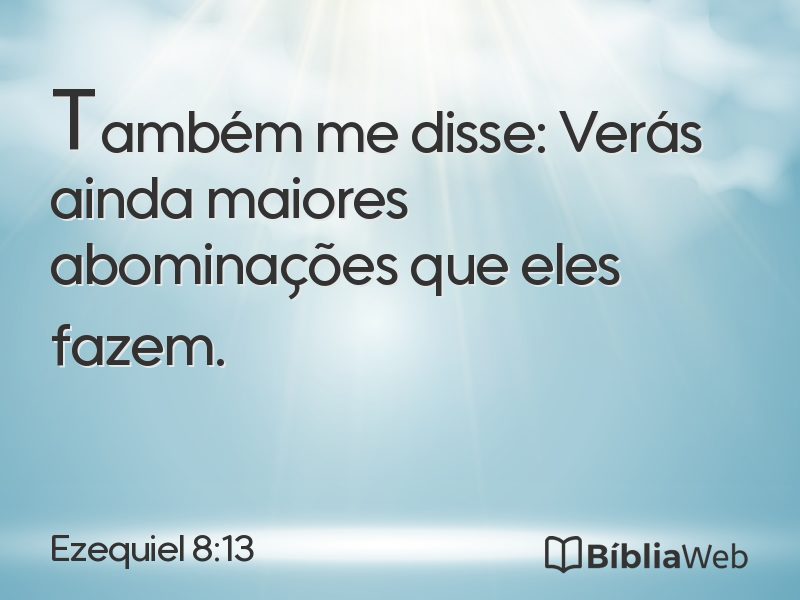Ezequiel 8:13 em imagem para compartilhar