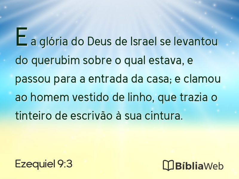 Ezequiel 9:3 em imagem para compartilhar