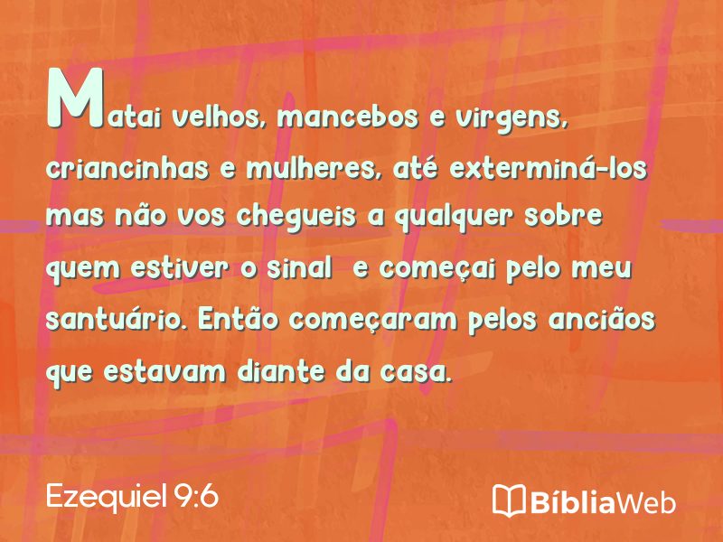 Ezequiel 9:6 em imagem para compartilhar